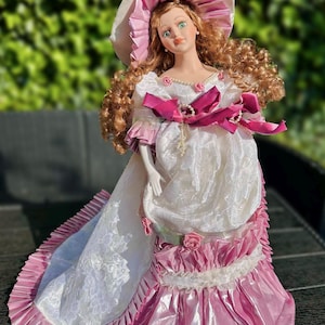Vintage Victorian Porcelain Doll By Curzon Collection