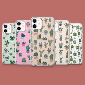 Plants Phone Case Home Decor Cactus Cover for iPhone 17 Air 16 15 14 13 12 11 Samsung S25Ultra S24 S23FE S22 A16 A56 Pixel 10 Pro 9A 8A