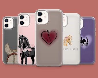 Horse Phone Case Pferd Lovere Equestrian Citrus Cover for iPhone 17, 16 Pro, 15, 14, 13, Samsung S26, S25, S24, S23, S22, A17, Pixel 10A, 9A