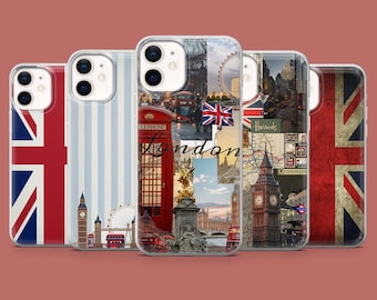 UK London Phone Case England Cover for iPhone 17, 16 Pro, 15, 14, 13, 12, Samsung S26, S25, S24, S23, S22, A17, A57, Pixel 10A, 10Pro, 9A