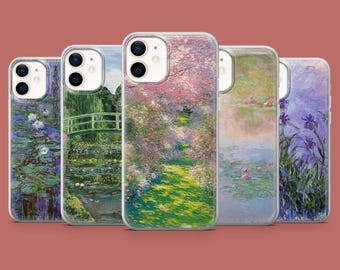 Monet Handyhülle Vintage Art Claude Malerei Cover für iPhone 17, 16 Pro, 15, 14, 13, 12, Samsung S26, S25, S24, S23, S22, A17, Pixel 10A, 9