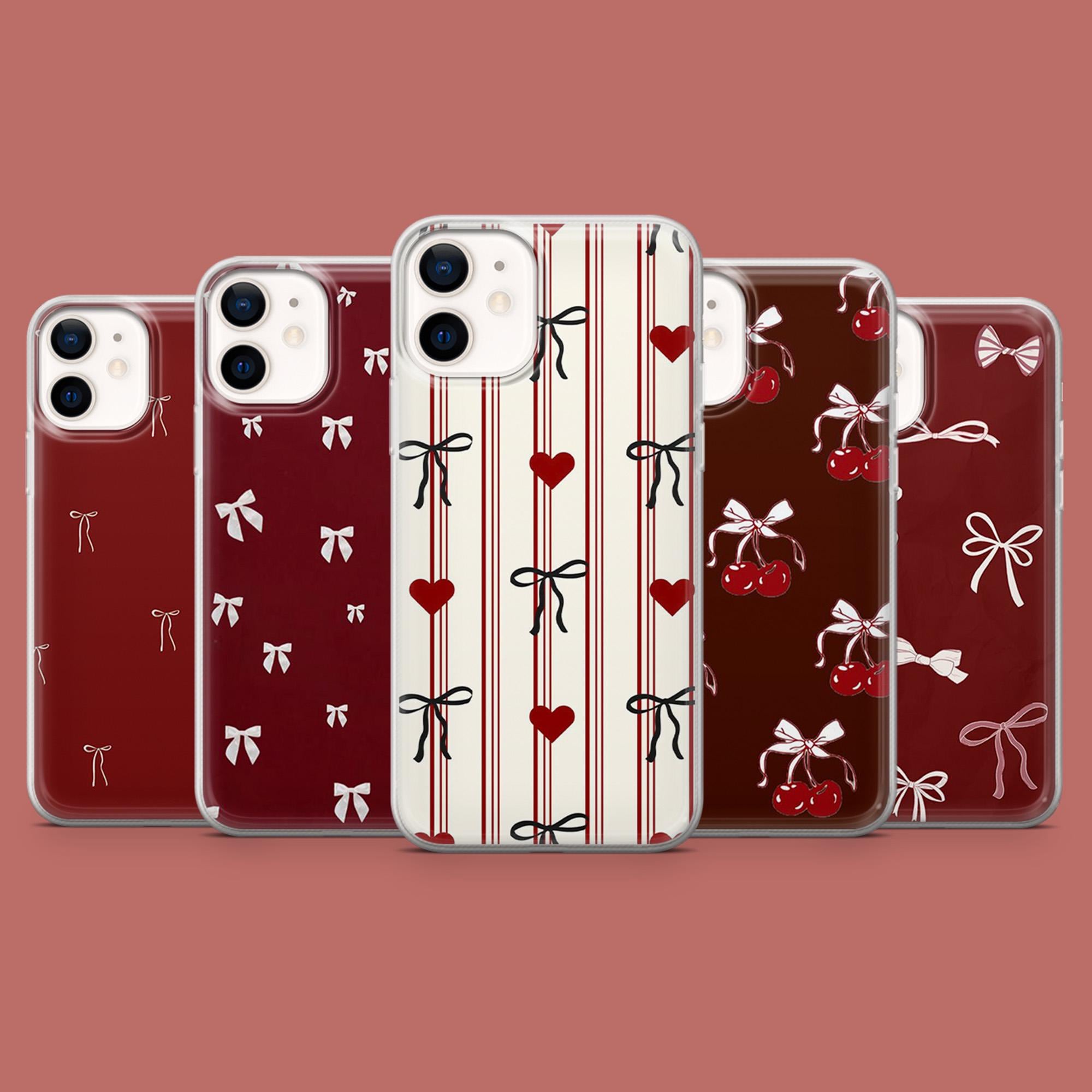 Red Bow Phone Case - Etsy UK Red Bow Phone Case - Etsy UK