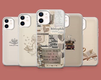 Bookworm Phone Case Bookish Bibliophile Reader Cover voor iPhone 17, 16 Pro, 15, 14, 13, Samsung S26, S25, S24, S23, S22, A17, Pixel 10A, 9A