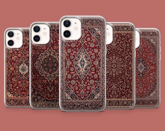 Persian Rug Phone Case Vintage Oriental Carpet Cover for iPhone 17, 16 Pro, 15, 14, 13, Samsung S26, S25, S24, S23, S22, A17, Pixel 10A, 9A