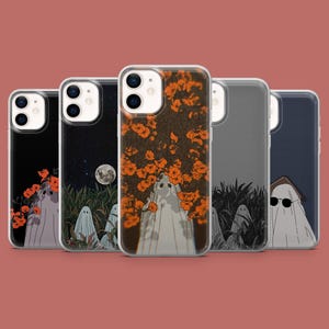 Geist Handyhülle Haunting Spooky Cover für iPhone 17 Air 16 15 14 13 12 11 Samsung S25Ultra S24 S23FE S22 A16 A56 Pixel 10 Pro 9A 8A