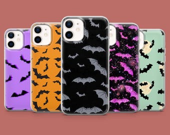 Bat Phone Case Vampire Gothic Halloween Cover for iPhone 17, 16 Pro, 15, 14, 13, 12, Samsung S26, S25, S24, S23, S22, A17, Pixel 10A, 10, 9A