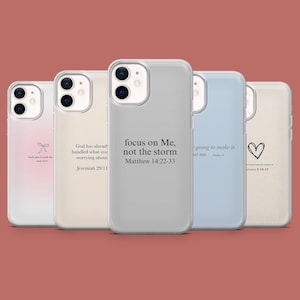 Psalm Quote Phone Case Christian Bible Verse Cover for iPhone 17 Air 16 15 14 13 12 Samsung S25 S24 S23FE S22 A16 A56 Pixel 10 Pro 9A 8A 7A