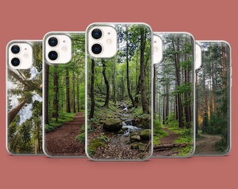 Green Forest Phone Case Nature Earth Cover for iPhone 17, 16 Pro, 15, 14, 13, 12, Samsung S26, S25, S24, S23, S22, A17, Pixel 10A, 10Pro, 9