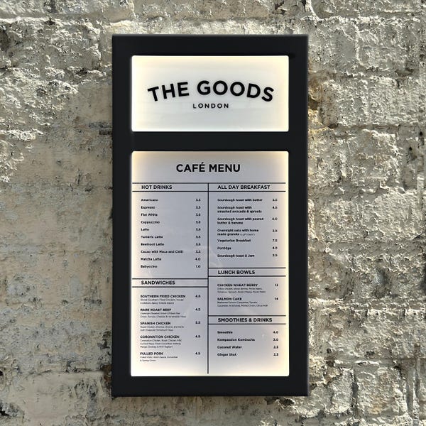 Wooden Menus A4 - Etsy