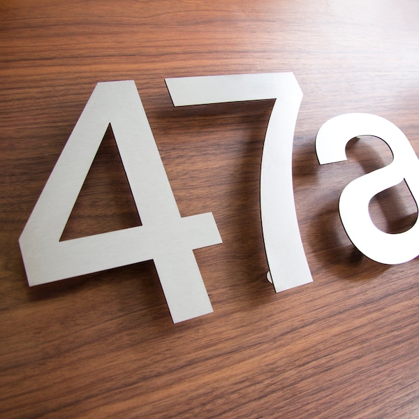 Helvetica Metal House Numbers