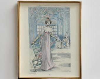 1810 Regency Fashion Print: Vintage Pride & Prejudice Era Art (Digital Download)