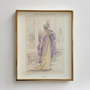 1809 Regency Fashion Print | Jane Austen Inspired Artwork | Literary Home Decor | Vintage Illustration | Digital Download