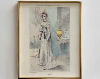 1819 Regency Fashion Print: Bridgerton Era Watercolor (Digital Download)