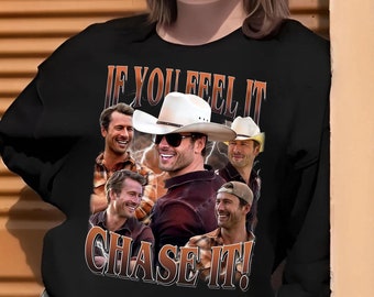 Glen Powell Twisters Sweatshirt: Vintage Movie Fan Gift