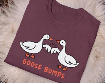 Goose Bumps Comfort Colors T-Shirt: Silly Goose Graphic Tee