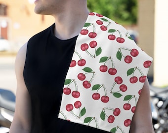 Subtle F*ck Trump Hand Towel: Floral Cherry Anti-Trump Decor