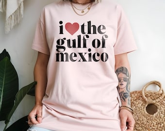Ich liebe den Golf von Mexiko-Shirt: Aktivist-Baumwoll-T-Shirt