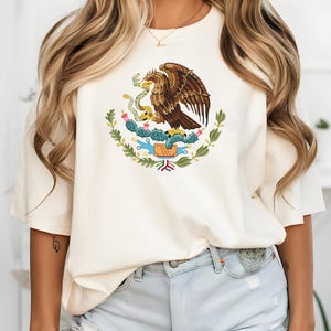 Mexican T-Shirt, Mexico Pride T Shirt, Mexican Coat of arms, Mexican Eagle Shirt, Mexican Seal Emblem, Mexican Seal T Shirt, Mexico Y2k