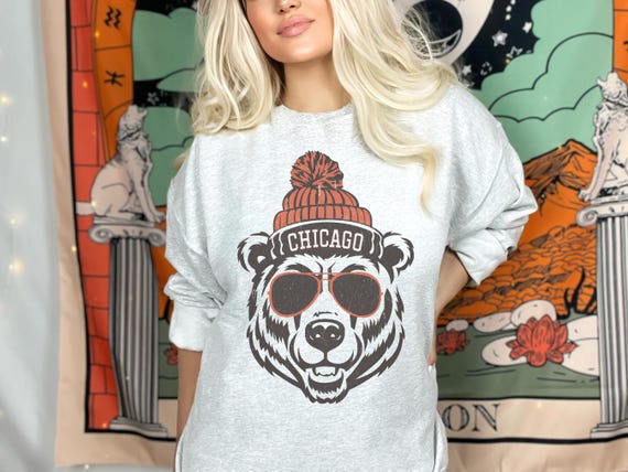 Vintage Chicago Football Sweatshirt: Retro Fan Apparel, Chicago Bears Shirt