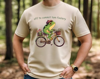 Frog Tomfoolery T-shirt: Comfort Colors Weirdcore Meme Tee