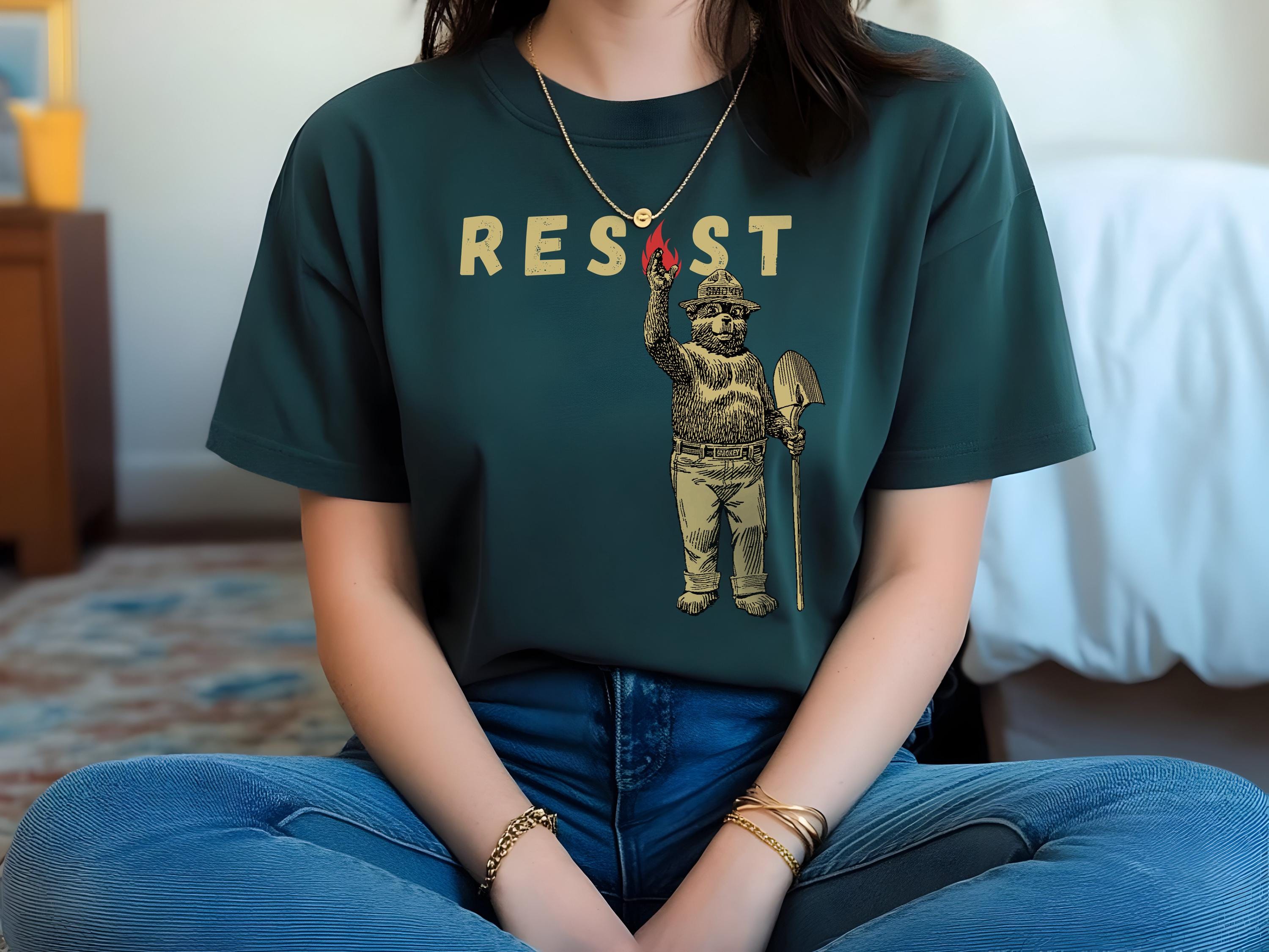 Smokey the Bear Resist, I Stand With The NPS, Resist Shirt, Smokey Bear Shirt