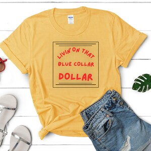 Blue Collar Dollar Western Shirt: Country Rodeo, Cowboy Style