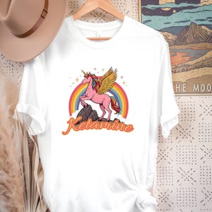 Ketamine Horse T Shirt - Funny Comfort Colors Rainbow Shirt, Funny Saying Shirt, Quote Shirt, Offensive Shirt, Dark Humor Shirt