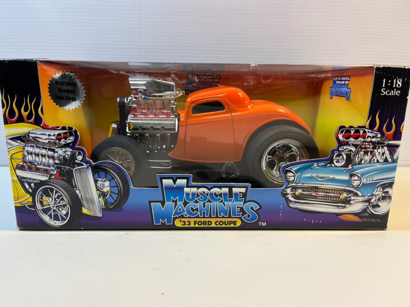 ミニカー MUSCLE MACHINES'33 FORD COUPE 1/18 MUSCLE MACHINES '33 FORD COUPE YELLOW 