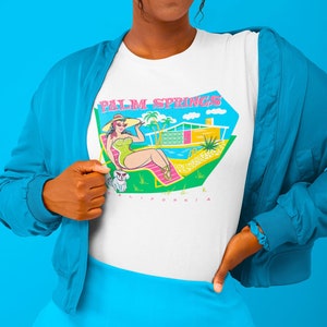 Palm Springs California T shirt / Pinup / Vintage / Rockabilly / Midcentury / Retro / 1950s