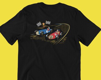 Grand Prix Motor Raceway Speed Racer Schwarz Herren Unisex T-Shirt