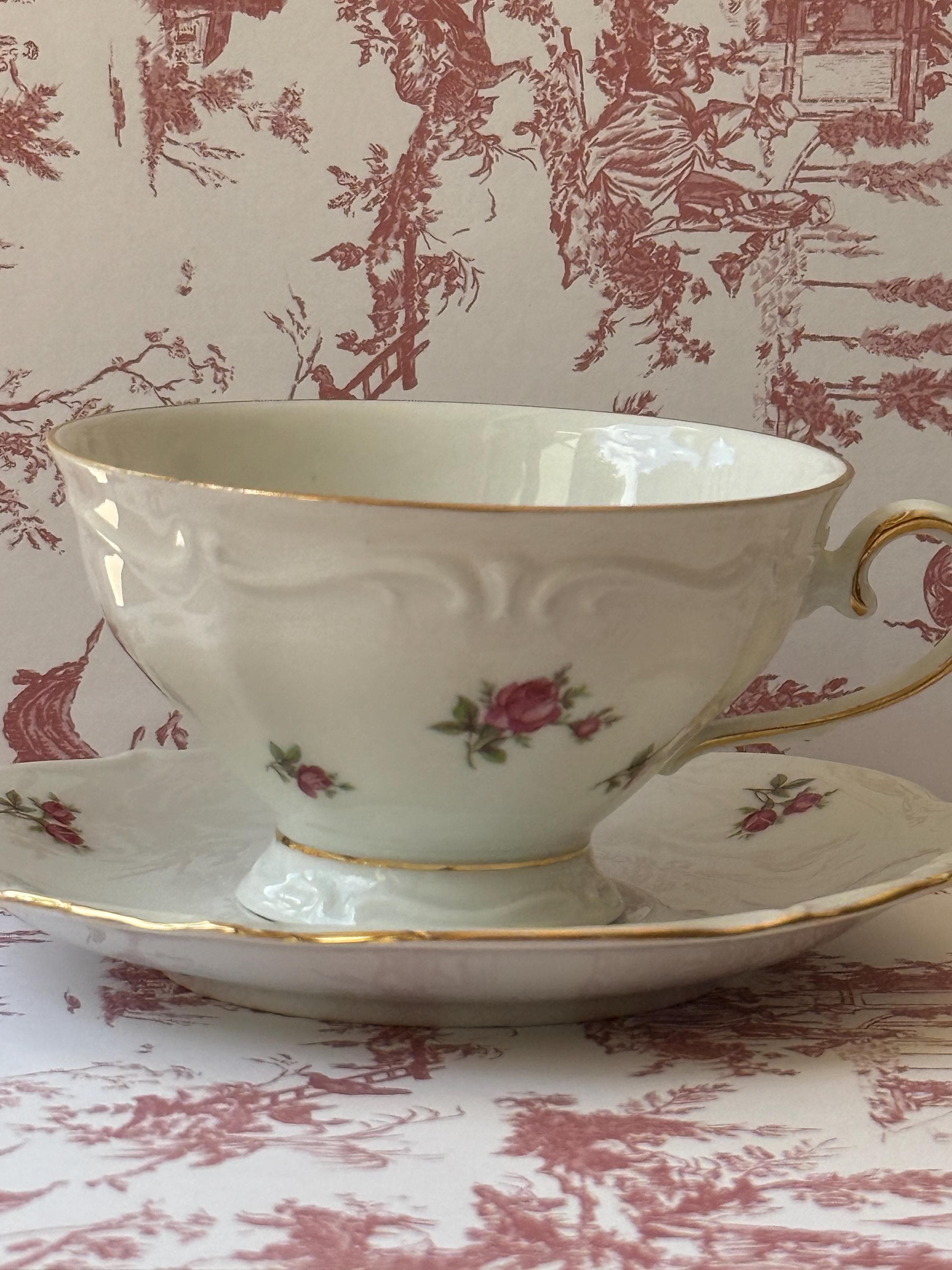Bavaria rose teacup - Etsy 日本