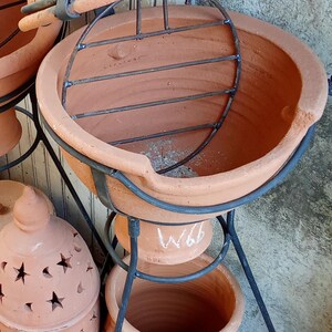 Traditional Moroccan Clay Oven with Tagine Handmade Pottery Art small