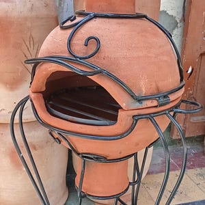 Traditional Moroccan Clay Oven with Tagine Handmade Pottery Art image 5