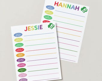 Daisy Girl Scout Law Reflection Sheet