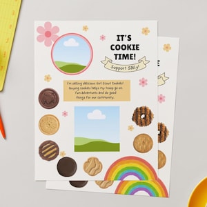 Daisy Girl Scout Cookie Selling Flyer - Flowers