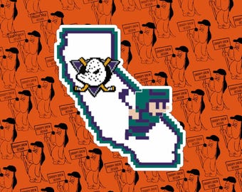 Anaheim Ducks NES Ice Hockey Sticker