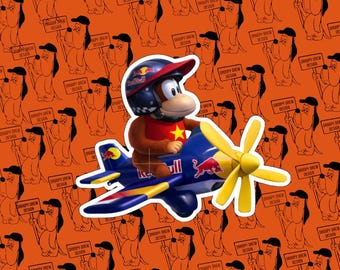 Diddy Kong Red Bull Sticker