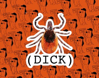Tick Dick Sticker