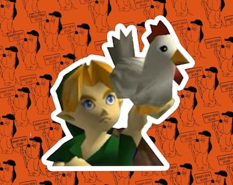 Link and Chicken Sticker
