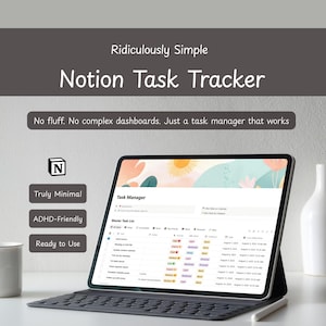 Notion Task Tracker: 2026 Notion To Do List and ADHD Planner (Digital Download)