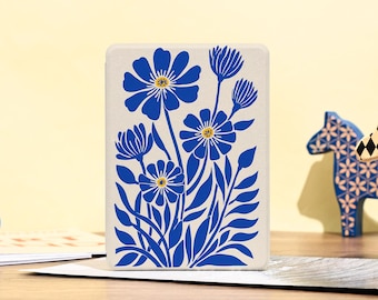 Blue Flowers Kindle Case, Kindle PaperWhite 12/11/10th Case, Kindle 6&quot;/6.8&quot;/7&quot;, Personalized Case Gift, Kindle Colorsoft 2024 Cover Sleeve