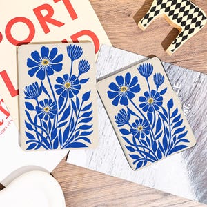 Blue Flowers Kindle Case, Kindle PaperWhite 12/11/10th Case, Kindle 6&quot;/6.8&quot;/7&quot;, Personalized Case Gift, Kindle Colorsoft 2024 Cover Sleeve