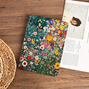 Funda para iPad con diseño de flores de colores y portalápices para iPad 11/10/9 A16 2025 M3 Air 7/6/5th 11", 10.9", 13" 2024 Pro 12.9" M4 M2
