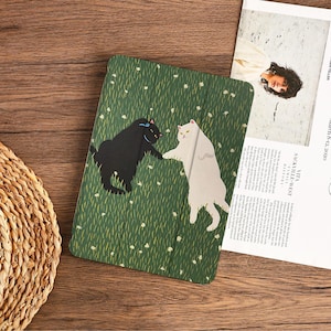 Funda para iPad con diseño de gatos adorables, compatible con iPad Air 4, 5, 6, iPad 10, 10.9&quot;, iPad Air 11&quot; (2025), iPad 10/9/8/7, iPad Mini 6/5/4 (2022/2021/2020).