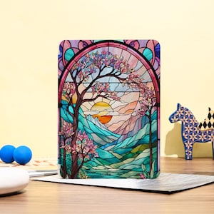 Colorful Art Glass iPad Case Personalization iPad Cover For 2025 iPad Air 11&quot; 13&quot; iPad 10.2&quot; iPad Mini 7/6/5 iPad 2024 2022 2021 Pro Case
