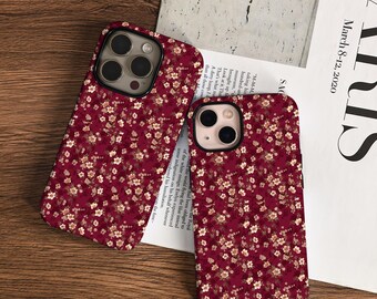 Retro Floral iPhone Case For iPhone 17 16 16e 15 14 13 12 11 Pro Max Mini Plus, iPhone Air X XS XR SE, iPhone Protective Case
