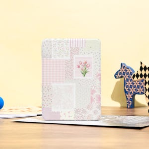 Pink Floral Collage Kindle Paperwhite Case, Kindle Case With Hand Strap, Paperwhite Case 10th, Paperwhite 2022 Case, Gift for Book Lover