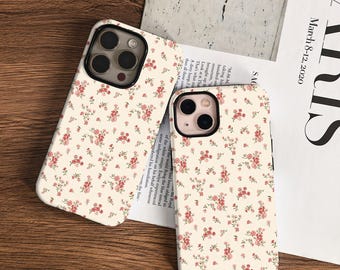 Red Flowers iPhone Case For iPhone 17 16 16e 15 14 13 12 11 Pro Max Mini Plus, iPhone Air X XS XR SE, iPhone Protective Case