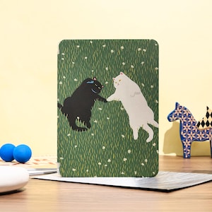 Cute Cats iPad Case with Pen Holder for 2025 iPad A16 iPad Air 11&quot; 13&quot; iPad Pro 11&quot; 13&quot; 2024 iPad Air 5 iPad 10 mini 7/6 Cute Case  Cover