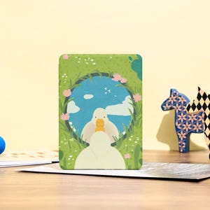 Duck In The Mirror Kindle Paperwhite Case, Kindle Case With Hand Strap, Paperwhite Case 10th, Paperwhite 2022 Case, Gift for Book Lover